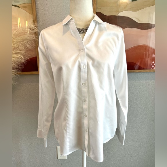 Chico's Tops - Chico’s No Iron Classic White Button Down Blouse